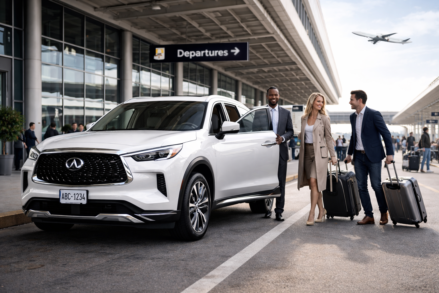 Luxury airport drop-off